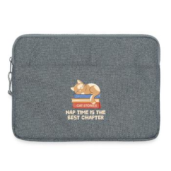 Chapter 1: Time to Sleep Cat - Laptop bag 15" - heather grey - Front