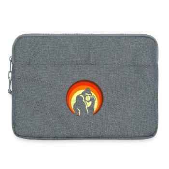 Rétro Sunset Gorilla Design - Sacoche pour ordinateur portable 15 pouces - gris chiné - Devant