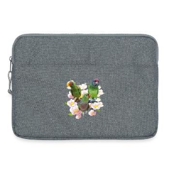 Parrots - Laptop bag 15" - heather grey - Front