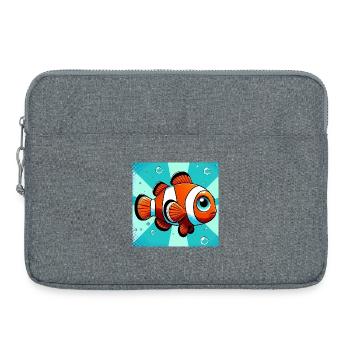 Poisson-clown - Sacoche pour ordinateur portable 15 pouces - gris chiné - Devant