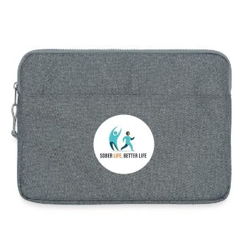 Sober Life. Better Life - Laptop bag 15" - heather grey - Front