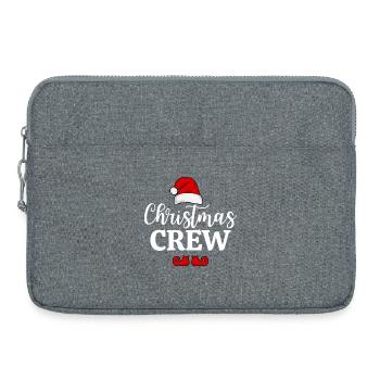 Équipage de Noël - Sacoche pour ordinateur portable 15 pouces - gris chiné - Devant