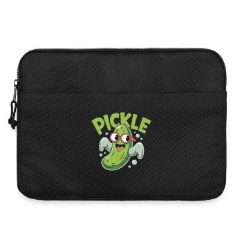 Lustige Pickle Cartoon-Figur - Laptoptasche 15" - Schwarz - Vorne