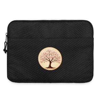 Delicate cherry blossom tree - Laptop bag 15" - black - Front