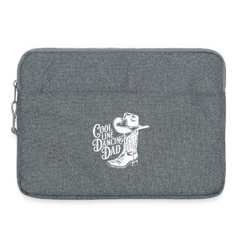 Cool Country Western Line Dancing Dad Design - Laptop bag 15" - heather grey - Front
