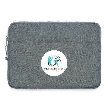 Sober Life. Better Life - Laptop bag 15" - heather grey - Front