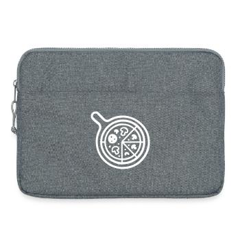 Pizza Pizzeria Icon - Laptop bag 15" - heather grey - Front