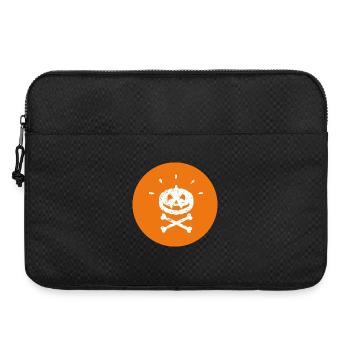 Jolly Roger Halloween Vampire Citrouille Blanc Orange - Sacoche pour ordinateur portable 15 pouces - noir - Devant