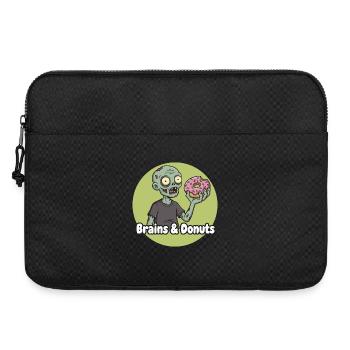 Zombie mit Donut Humor - Laptoptasche 15" - Schwarz - Vorne