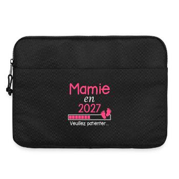 Grandma in 2027 Gift Grandmother Future - Laptop bag 15" - black - Front