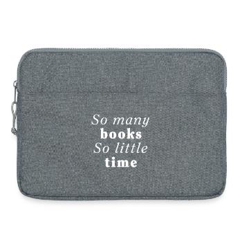 Tant de livres Si peu de temps - Sacoche pour ordinateur portable 15 pouces - gris chiné - Devant