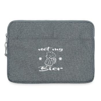 Dicton de la bière - Sacoche pour ordinateur portable 15 pouces - gris chiné - Devant