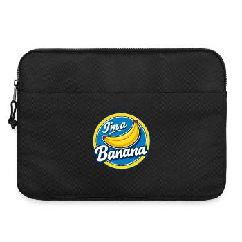 Banane Kostüm Karneval Obst Aufkleber Gelb Lustig - Laptoptasche 15" - Schwarz - Vorne