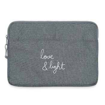 love & light - Laptop bag 15" - heather grey - Front