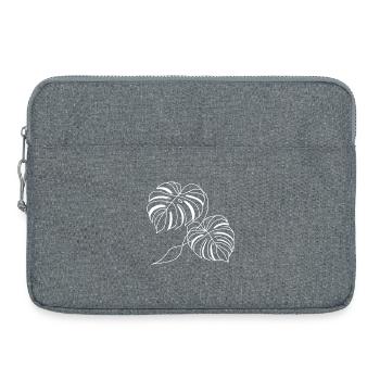 Monstera - Laptop bag 15" - heather grey - Front