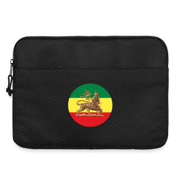 Lion of Judah Rasta Reggae Roots Jah Rastafari - Sacoche pour ordinateur portable 15 pouces - noir - Devant