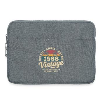 April 1968 - Laptop bag 15" - heather grey - Front