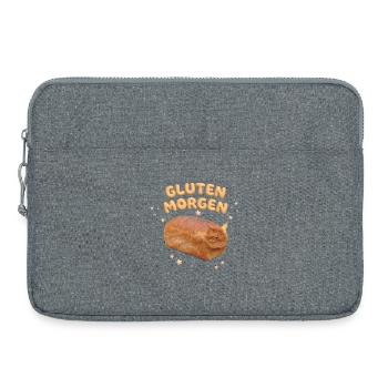 gluten tomorrow - Laptop bag 15" - heather grey - Front