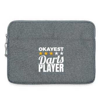 Joueur moyen de fléchettes - Sacoche pour ordinateur portable 15 pouces - gris chiné - Devant