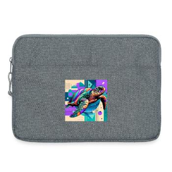 tortue - Sacoche pour ordinateur portable 15 pouces - gris chiné - Devant