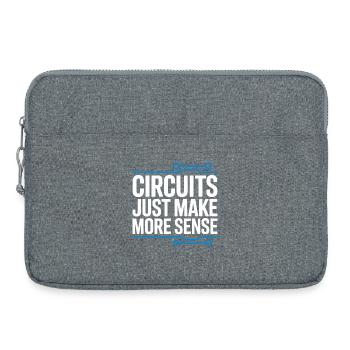 Schaltkreise Machen Technik Sinnvoller - Laptoptasche 15" - Grau meliert - Vorne