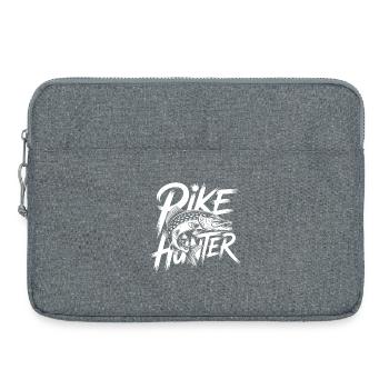 Hecht angeln - Laptoptasche 15" - Grau meliert - Vorne