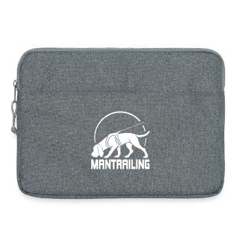 Bloodhound Mantrailing Hundesport Hunde Wilsigns - Laptoptasche 15" - Grau meliert - Vorne