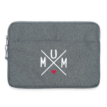 mum - Laptop bag 15" - heather grey - Front