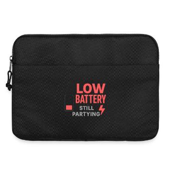 Low Battery Still Partying - Laptop bag 15" - black - Front