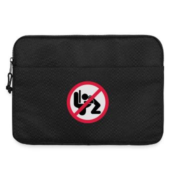 Kotzen verboten | puke | Spit | Vomit not allowed - Laptop bag 15" - black - Front