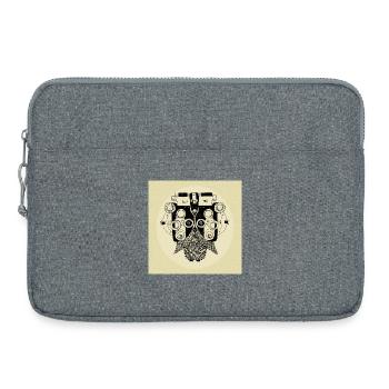 Phoropter Hibou Poster - Sacoche pour ordinateur portable 15 pouces - gris chiné - Devant
