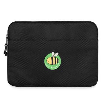 Biene Glücklich Auf Grün - Laptoptasche 15" - Schwarz - Vorne