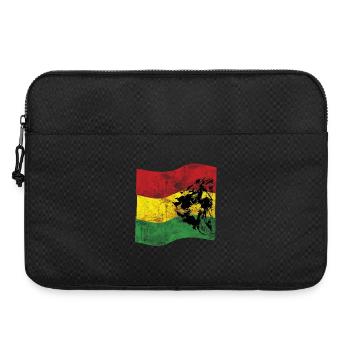 Lion Reggae Flag - Laptop bag 15" - black - Front