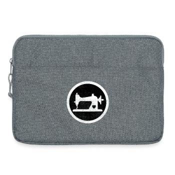Vintage sewing machine - Laptop bag 15" - heather grey - Front