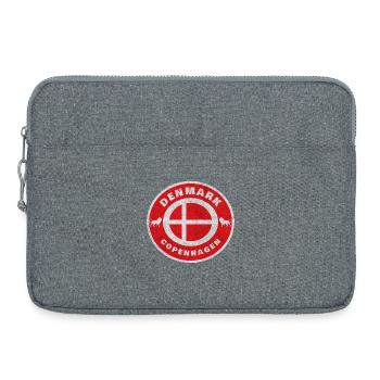 Dänemark Kopenhagen Vintage / Geschenk Denmark - Laptoptasche 15" - Grau meliert - Vorne