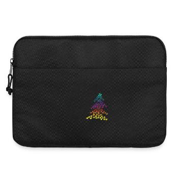 Sapin de Noël Rainbow Neon – Dots & Lights - Sacoche pour ordinateur portable 15 pouces - noir - Devant