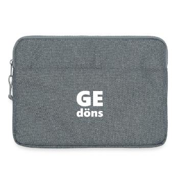 Gedöns Trödelmarkt Kram Zeug Mist Schrott Klimbim - Laptoptasche 15" - Grau meliert - Vorne