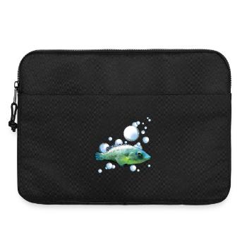 Buntes Aquarienfisch Motiv - Laptoptasche 15" - Schwarz - Vorne