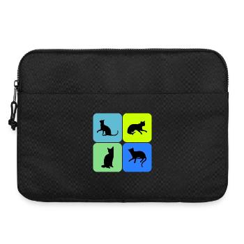 Cat Cat Cat Cat Cat Cat, Gift - Laptop bag 15" - black - Front