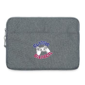Game gambling game console gift - Laptop bag 15" - heather grey - Front