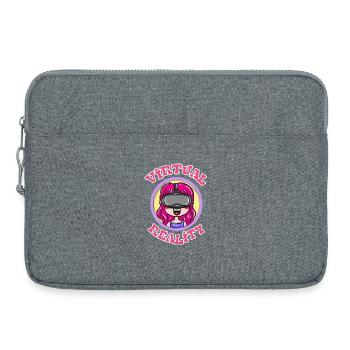 Game gambling gift - Laptop bag 15" - heather grey - Front