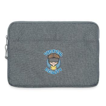 Game gambling gift - Laptop bag 15" - heather grey - Front