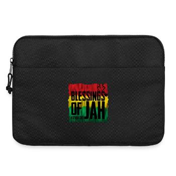 Bénédiction des JAH aux couleurs du reggae - Sacoche pour ordinateur portable 15 pouces - noir - Devant