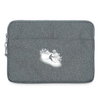 SKI ALPIN - Sacoche pour ordinateur portable 15 pouces - gris chiné - Devant