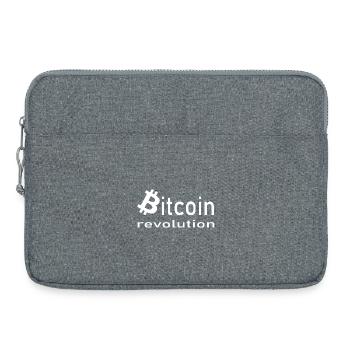 Bitcoin und Hodler - Laptoptasche 15" - Grau meliert - Vorne