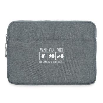 Bachelor Party Funny saying Husband Party - Laptop bag 15" - heather grey - Front