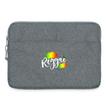 Reggae Rainbow Splash - Laptop bag 15" - heather grey - Front