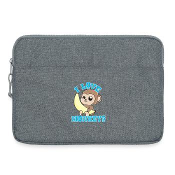 Affen - Laptoptasche 15" - Grau meliert - Vorne