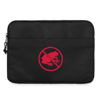 no kroete zone frog forbidden shield silhouett - Laptop bag 15" - black - Front