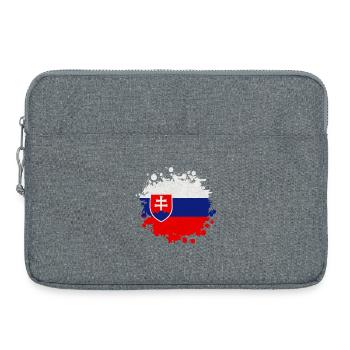 Slowakei Klecks / Geschenk Bratislava Kaschau - Laptoptasche 15" - Grau meliert - Vorne